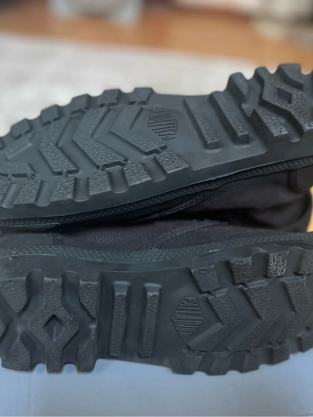 Palladium Black Canvas Fold-Down High-Top Boots